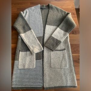 Staccato Olive and Gray Textured Cardigan